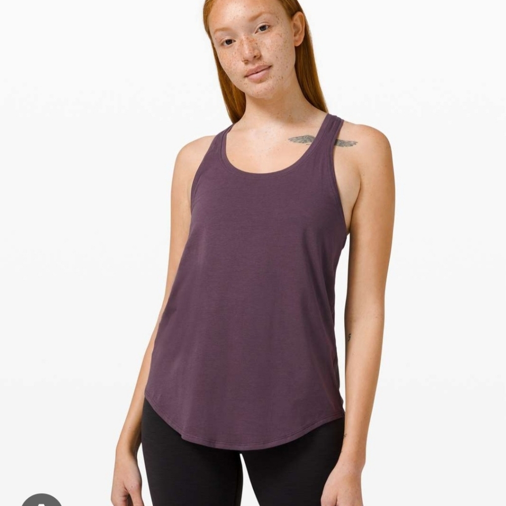 NWT Lululemon Love Tank Top in Grape Thistle Pleated Size 6